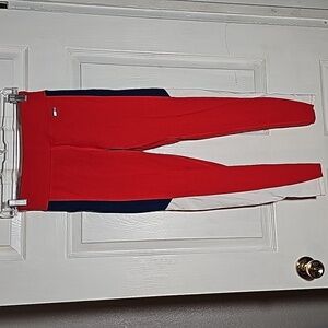 TOMMY HILFIGER SPORT Womens size Small S red athletic leggings
